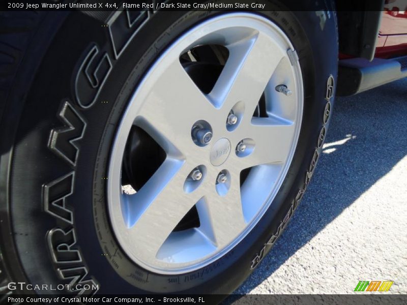 Flame Red / Dark Slate Gray/Medium Slate Gray 2009 Jeep Wrangler Unlimited X 4x4