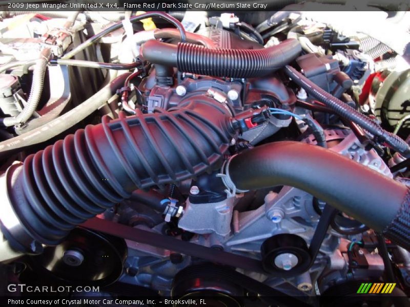 Flame Red / Dark Slate Gray/Medium Slate Gray 2009 Jeep Wrangler Unlimited X 4x4