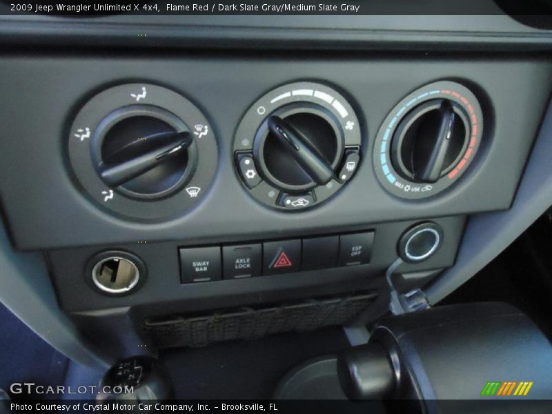 Flame Red / Dark Slate Gray/Medium Slate Gray 2009 Jeep Wrangler Unlimited X 4x4