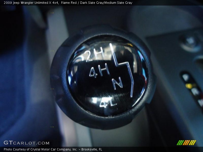 Flame Red / Dark Slate Gray/Medium Slate Gray 2009 Jeep Wrangler Unlimited X 4x4