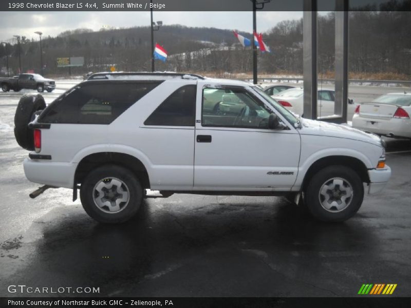 Summit White / Beige 1998 Chevrolet Blazer LS 4x4