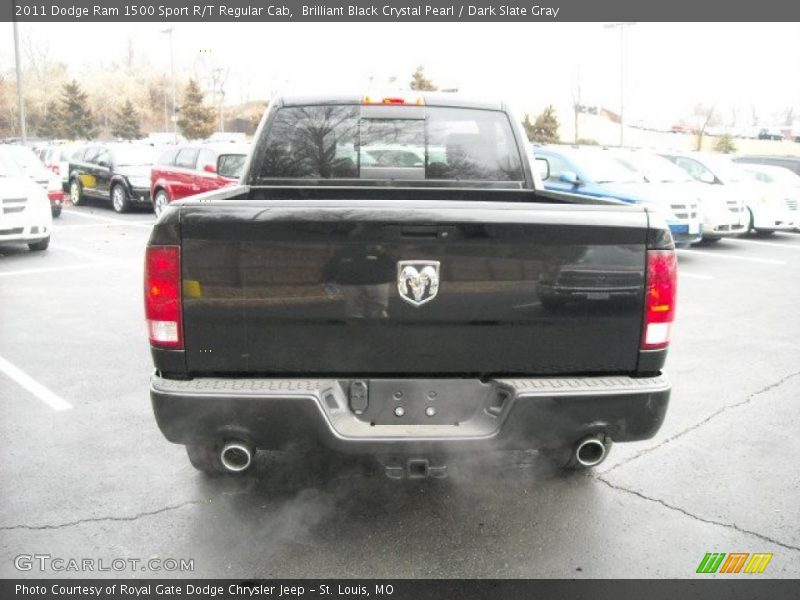 Brilliant Black Crystal Pearl / Dark Slate Gray 2011 Dodge Ram 1500 Sport R/T Regular Cab