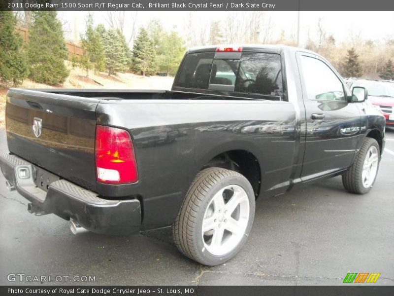 Brilliant Black Crystal Pearl / Dark Slate Gray 2011 Dodge Ram 1500 Sport R/T Regular Cab