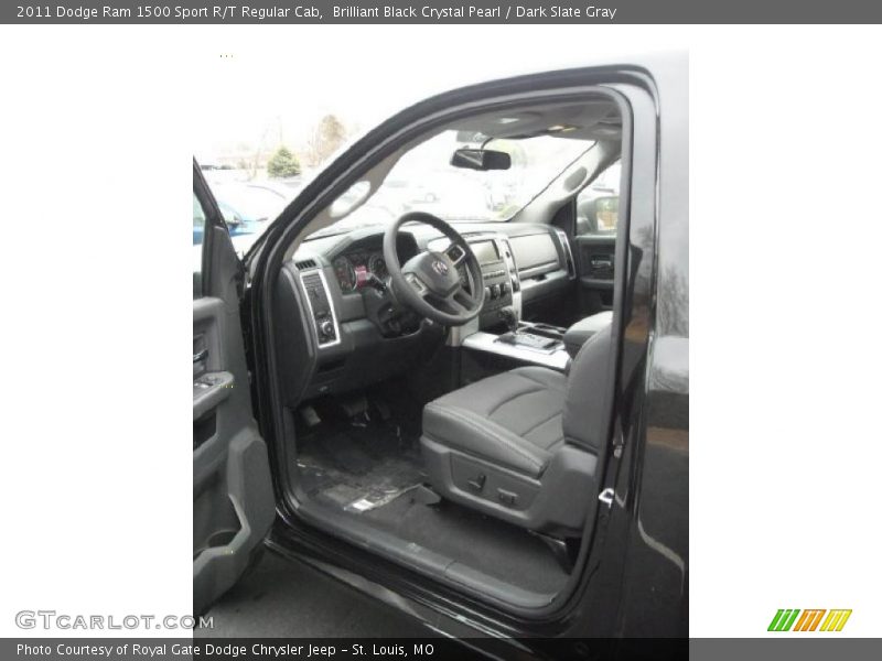 Brilliant Black Crystal Pearl / Dark Slate Gray 2011 Dodge Ram 1500 Sport R/T Regular Cab