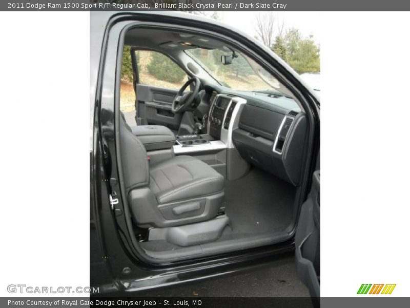 Brilliant Black Crystal Pearl / Dark Slate Gray 2011 Dodge Ram 1500 Sport R/T Regular Cab