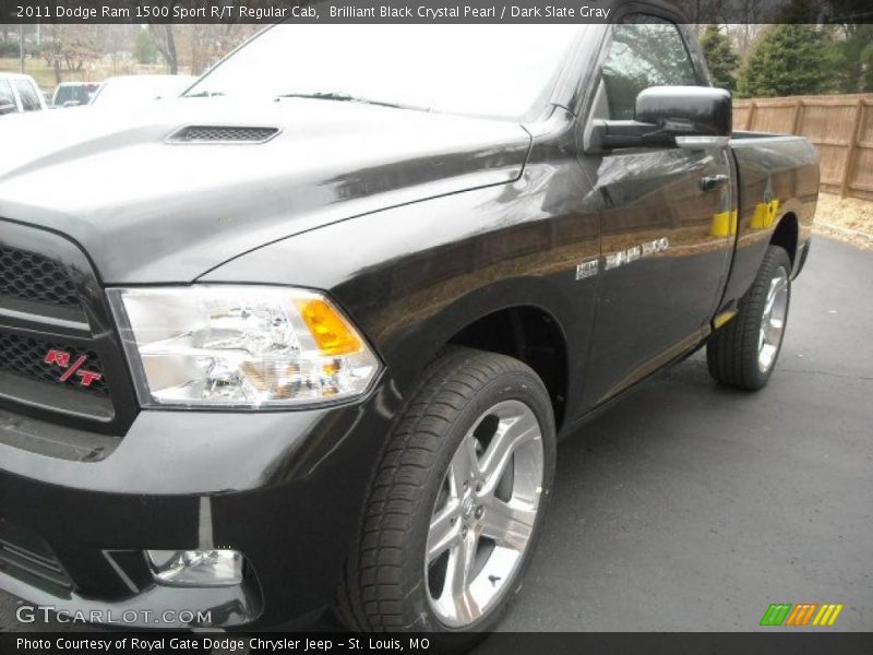 Brilliant Black Crystal Pearl / Dark Slate Gray 2011 Dodge Ram 1500 Sport R/T Regular Cab