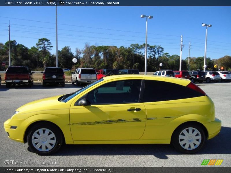 Egg Yolk Yellow / Charcoal/Charcoal 2005 Ford Focus ZX3 S Coupe