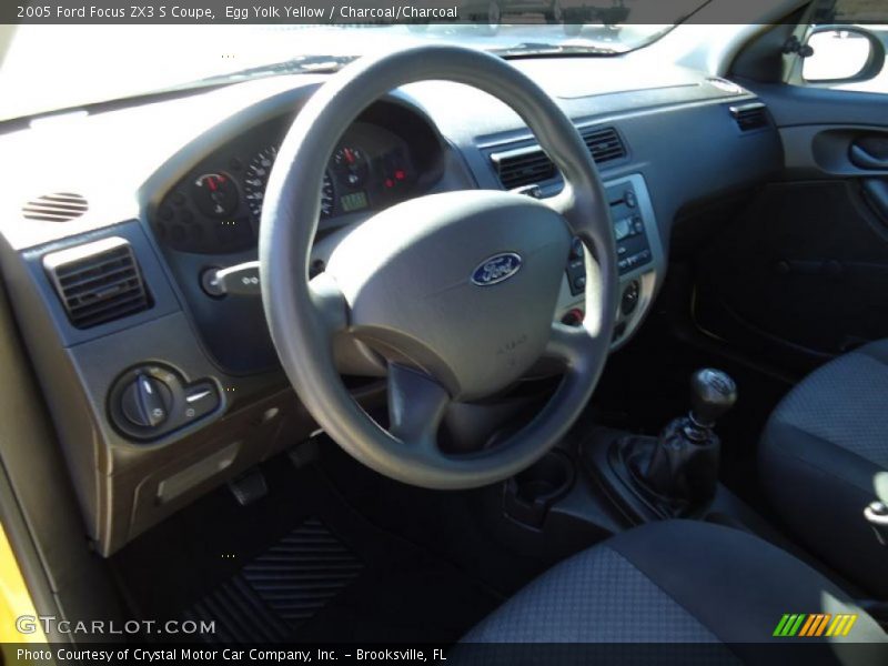 Egg Yolk Yellow / Charcoal/Charcoal 2005 Ford Focus ZX3 S Coupe