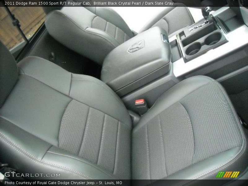 Brilliant Black Crystal Pearl / Dark Slate Gray 2011 Dodge Ram 1500 Sport R/T Regular Cab