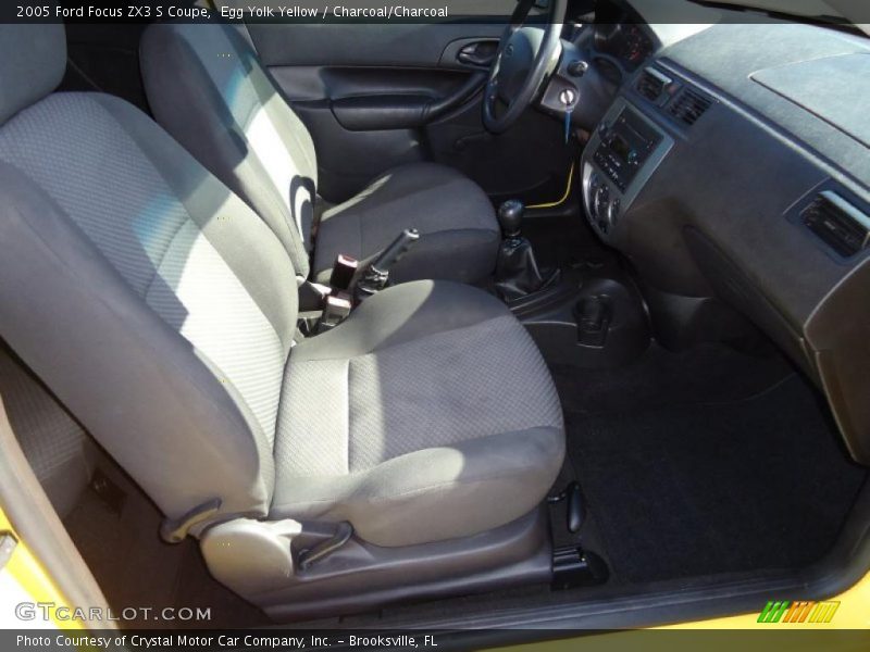 Egg Yolk Yellow / Charcoal/Charcoal 2005 Ford Focus ZX3 S Coupe