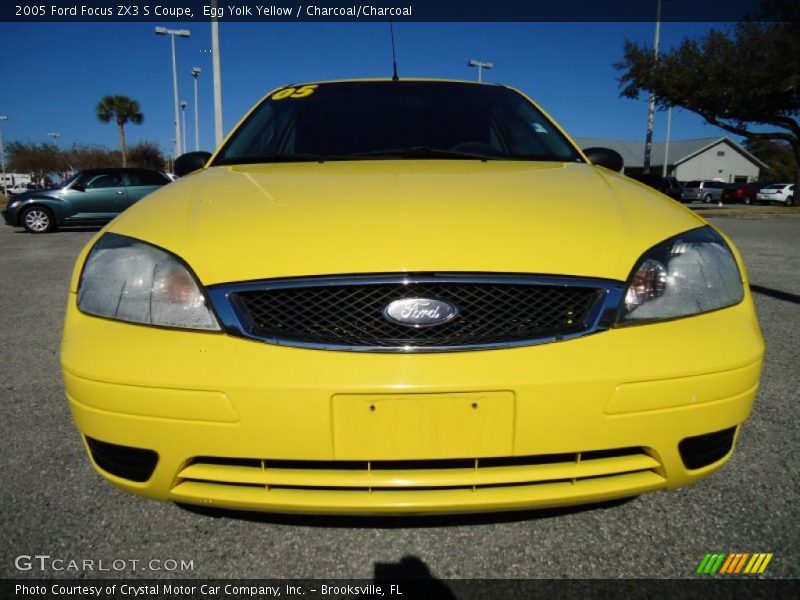 Egg Yolk Yellow / Charcoal/Charcoal 2005 Ford Focus ZX3 S Coupe