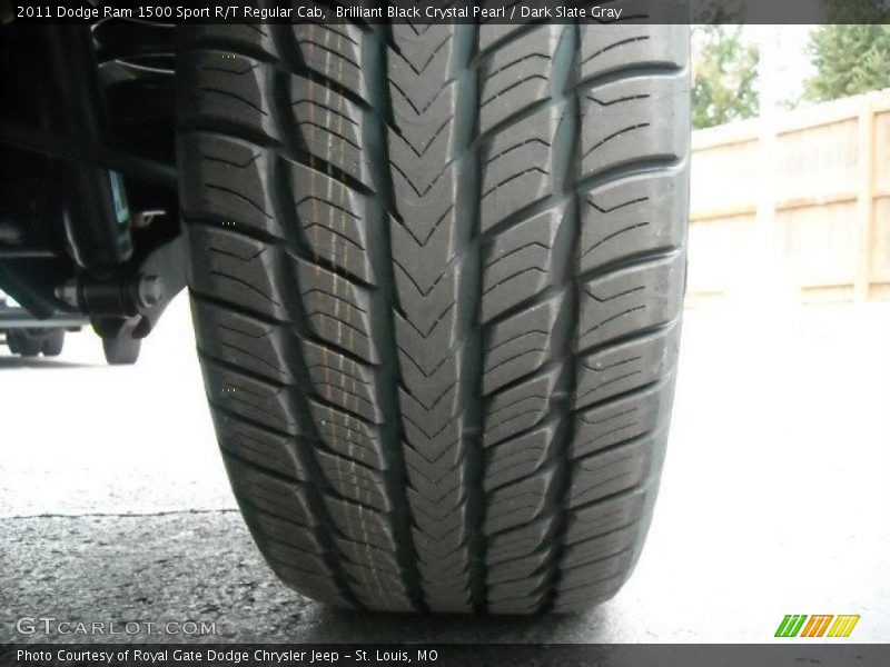 Brilliant Black Crystal Pearl / Dark Slate Gray 2011 Dodge Ram 1500 Sport R/T Regular Cab