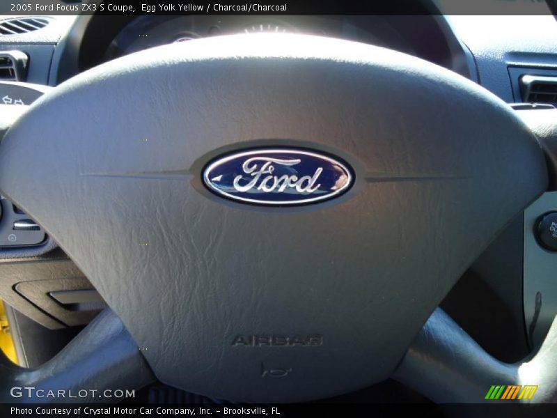 Egg Yolk Yellow / Charcoal/Charcoal 2005 Ford Focus ZX3 S Coupe