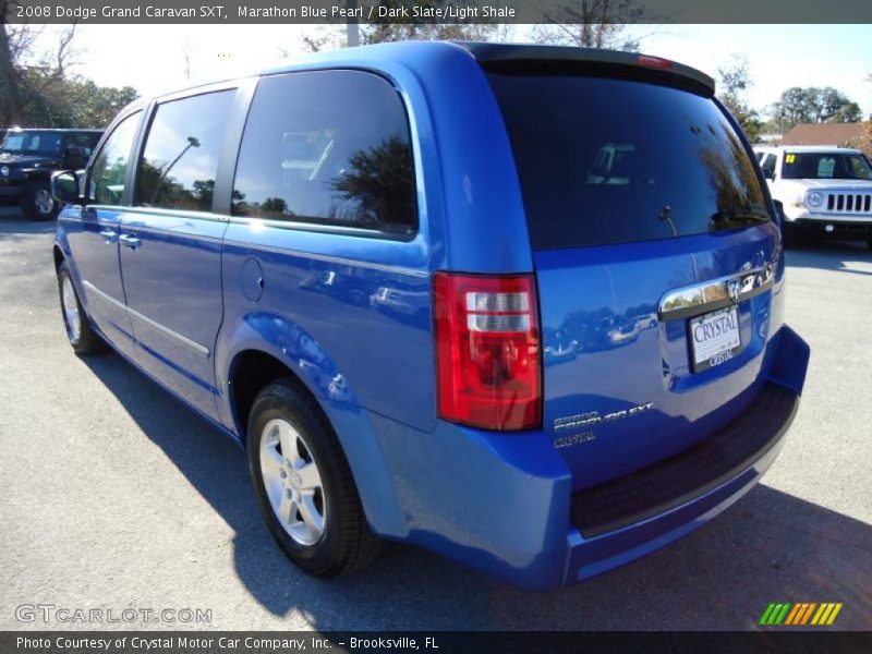 Marathon Blue Pearl / Dark Slate/Light Shale 2008 Dodge Grand Caravan SXT