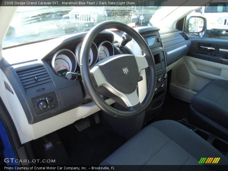Marathon Blue Pearl / Dark Slate/Light Shale 2008 Dodge Grand Caravan SXT