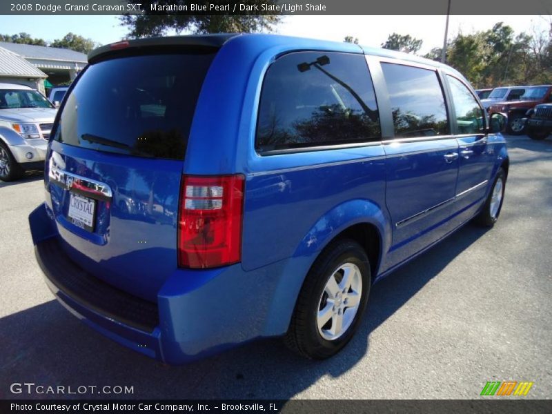 Marathon Blue Pearl / Dark Slate/Light Shale 2008 Dodge Grand Caravan SXT