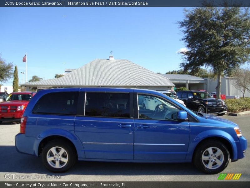 Marathon Blue Pearl / Dark Slate/Light Shale 2008 Dodge Grand Caravan SXT