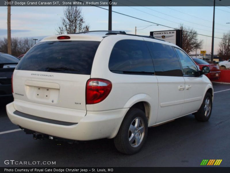 Stone White / Medium Slate Gray 2007 Dodge Grand Caravan SXT