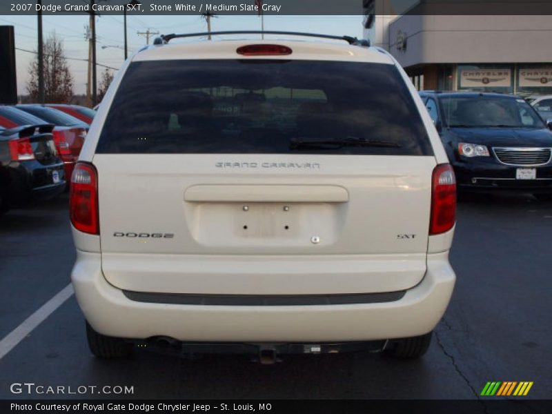 Stone White / Medium Slate Gray 2007 Dodge Grand Caravan SXT