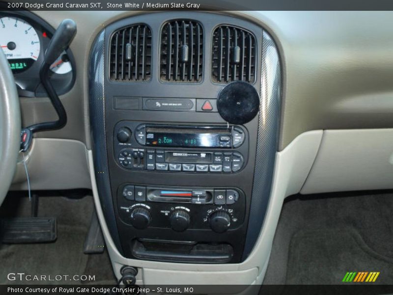 Stone White / Medium Slate Gray 2007 Dodge Grand Caravan SXT