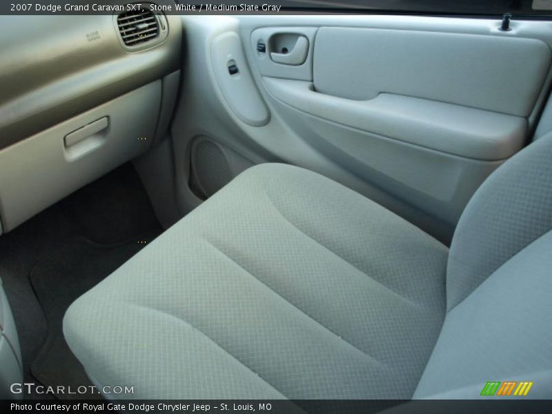 Stone White / Medium Slate Gray 2007 Dodge Grand Caravan SXT