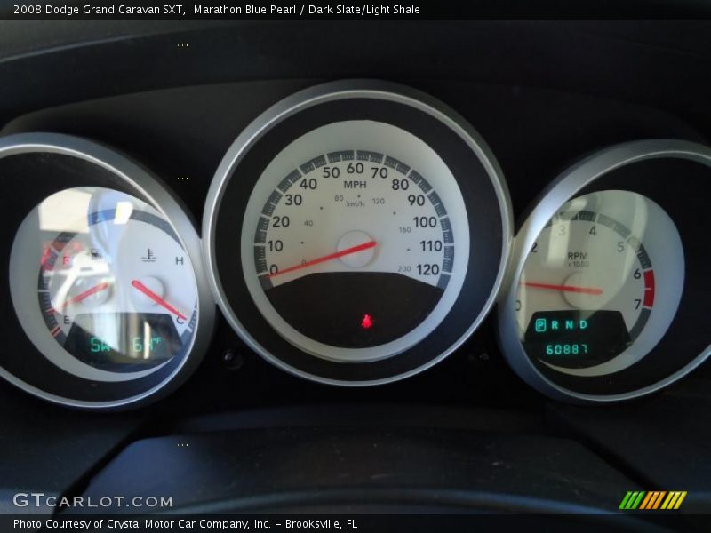 Marathon Blue Pearl / Dark Slate/Light Shale 2008 Dodge Grand Caravan SXT