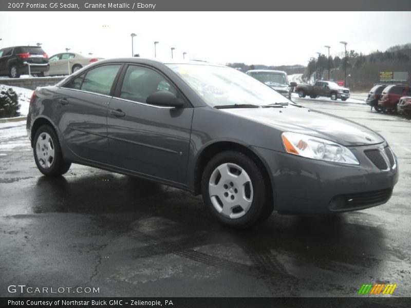 Granite Metallic / Ebony 2007 Pontiac G6 Sedan
