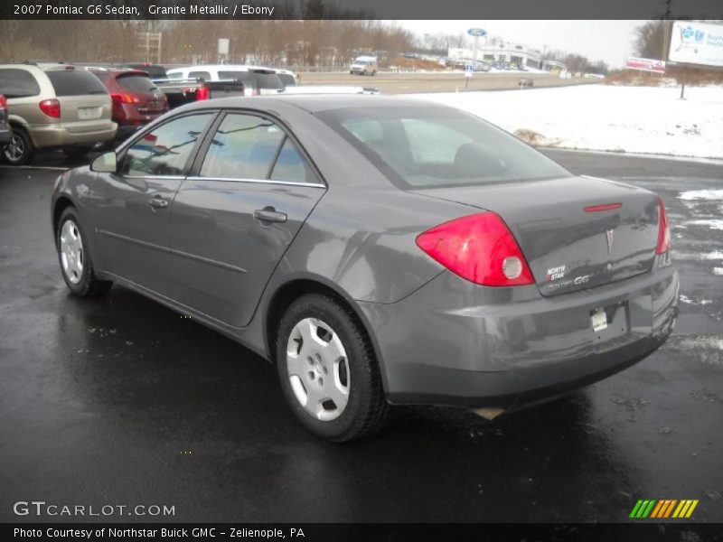 Granite Metallic / Ebony 2007 Pontiac G6 Sedan