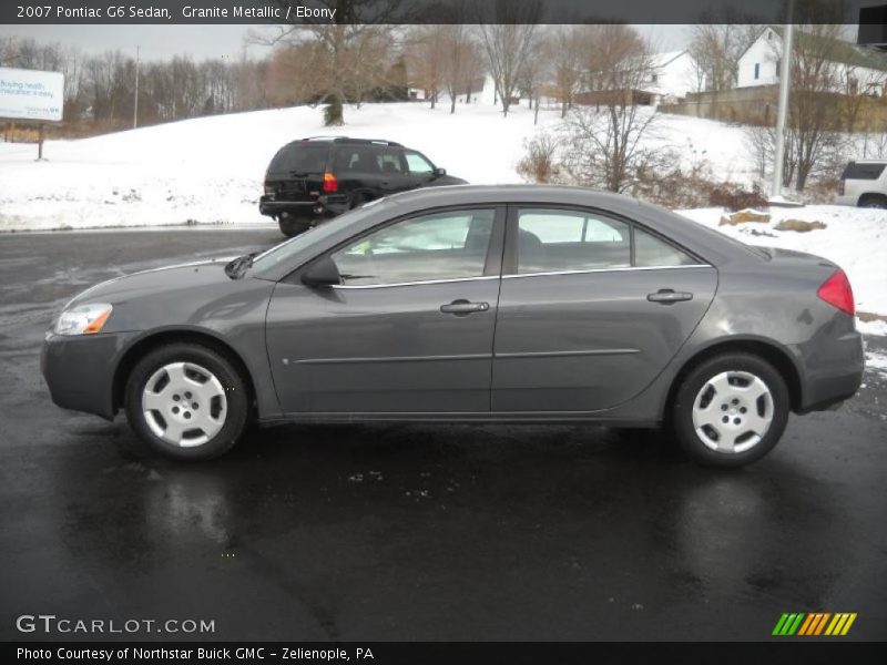 Granite Metallic / Ebony 2007 Pontiac G6 Sedan