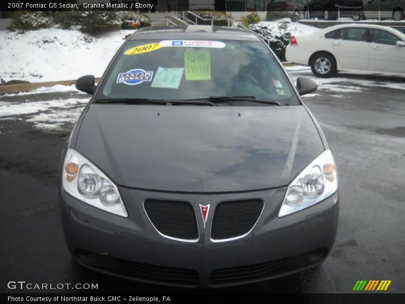 Granite Metallic / Ebony 2007 Pontiac G6 Sedan
