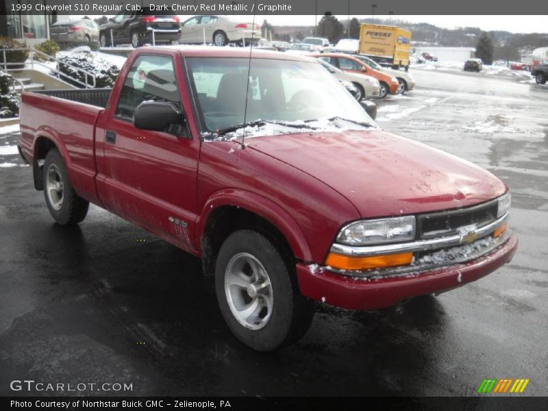 Dark Cherry Red Metallic / Graphite 1999 Chevrolet S10 Regular Cab