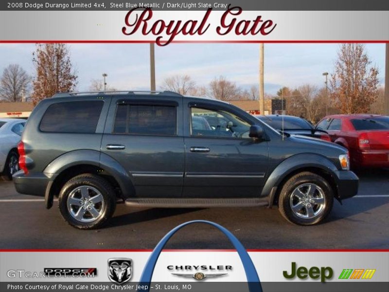 Steel Blue Metallic / Dark/Light Slate Gray 2008 Dodge Durango Limited 4x4