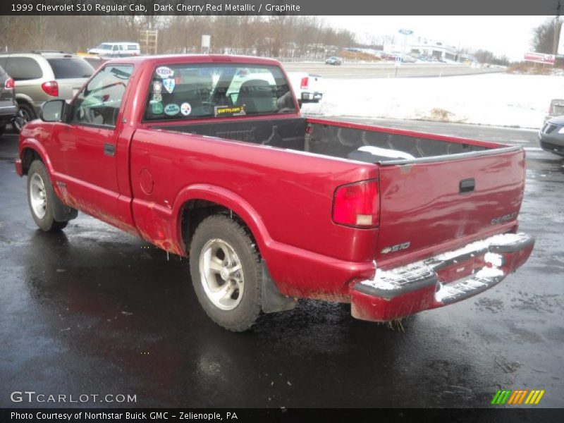 Dark Cherry Red Metallic / Graphite 1999 Chevrolet S10 Regular Cab