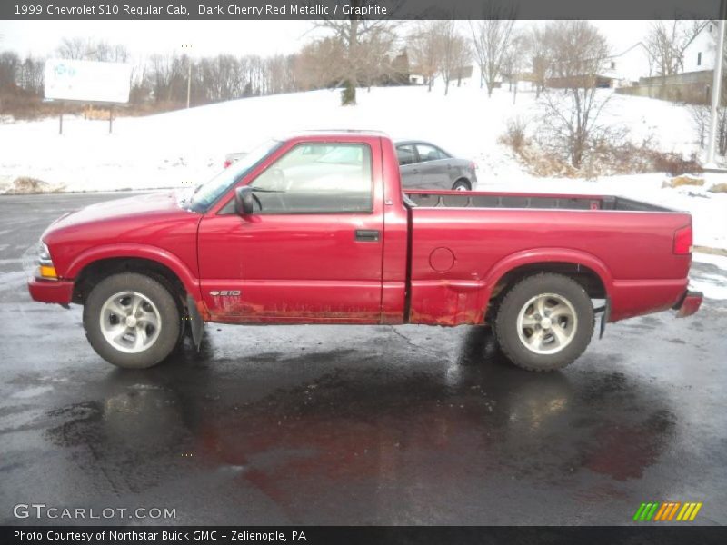 Dark Cherry Red Metallic / Graphite 1999 Chevrolet S10 Regular Cab