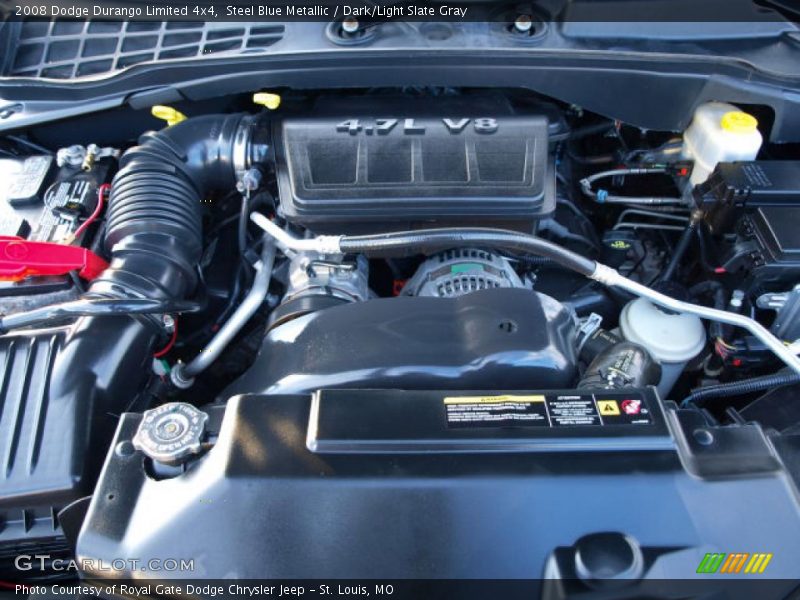  2008 Durango Limited 4x4 Engine - 4.7 Liter SOHC 16-Valve Flex-Fuel V8