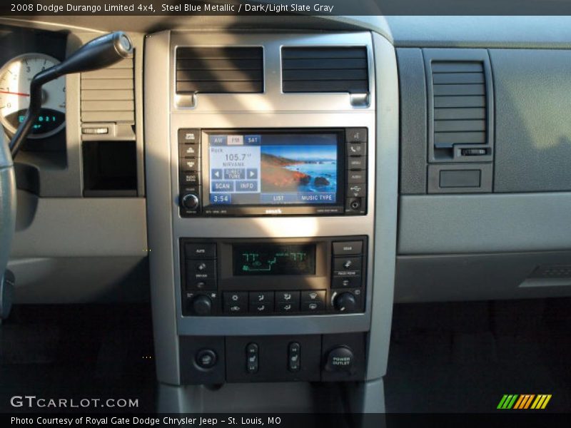 Steel Blue Metallic / Dark/Light Slate Gray 2008 Dodge Durango Limited 4x4