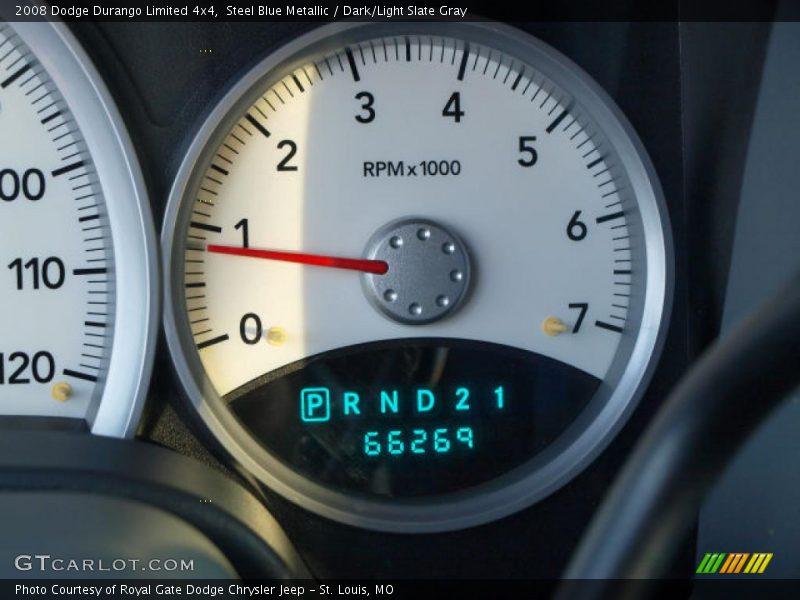 Steel Blue Metallic / Dark/Light Slate Gray 2008 Dodge Durango Limited 4x4