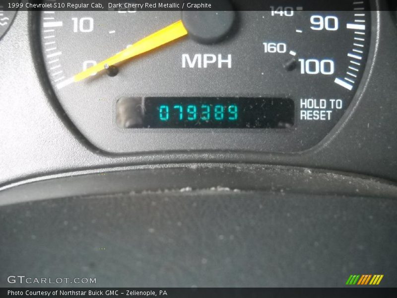 Dark Cherry Red Metallic / Graphite 1999 Chevrolet S10 Regular Cab