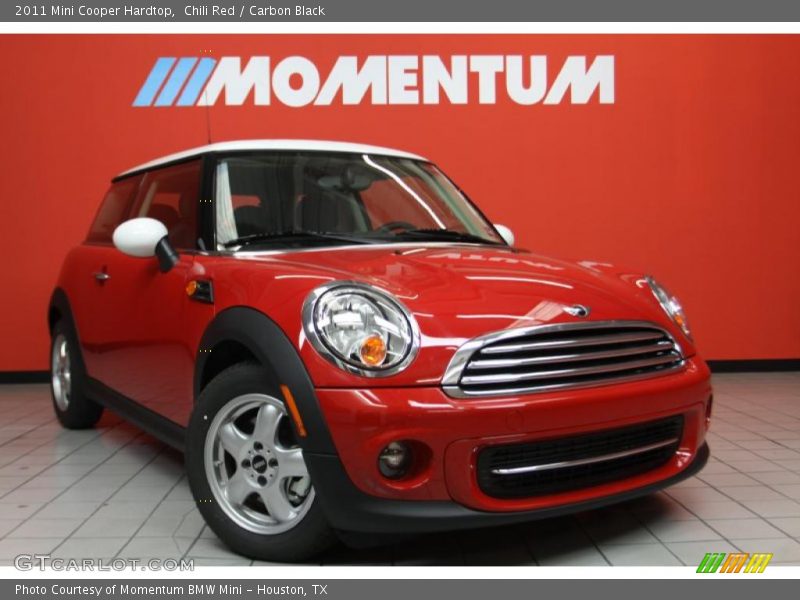 Chili Red / Carbon Black 2011 Mini Cooper Hardtop