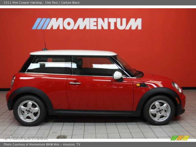 Chili Red / Carbon Black 2011 Mini Cooper Hardtop