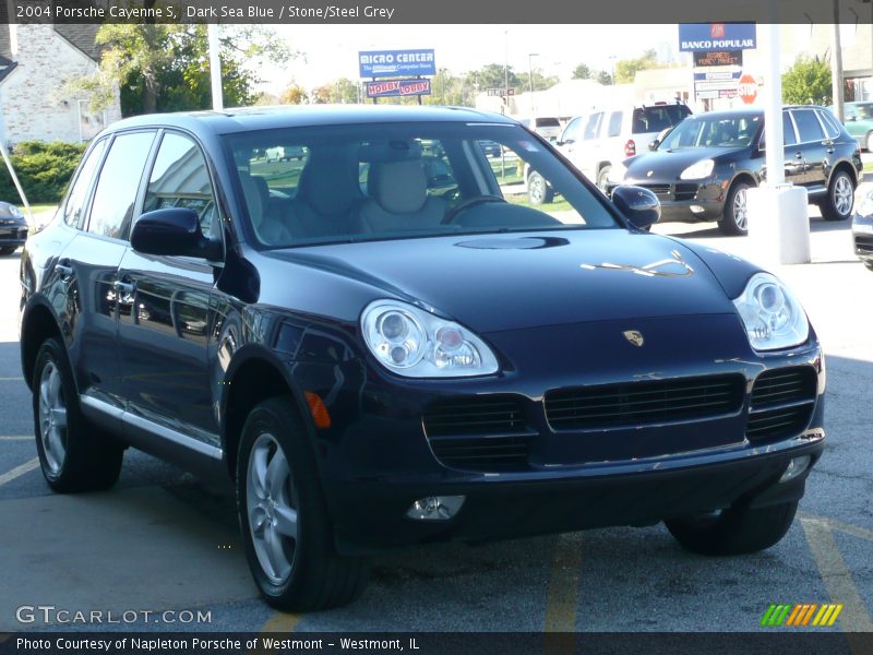 Dark Sea Blue / Stone/Steel Grey 2004 Porsche Cayenne S