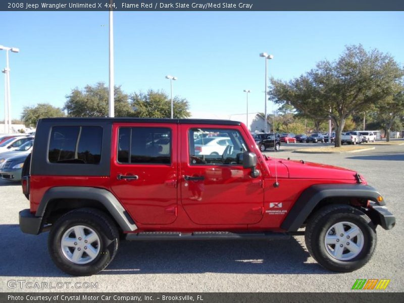 Flame Red / Dark Slate Gray/Med Slate Gray 2008 Jeep Wrangler Unlimited X 4x4