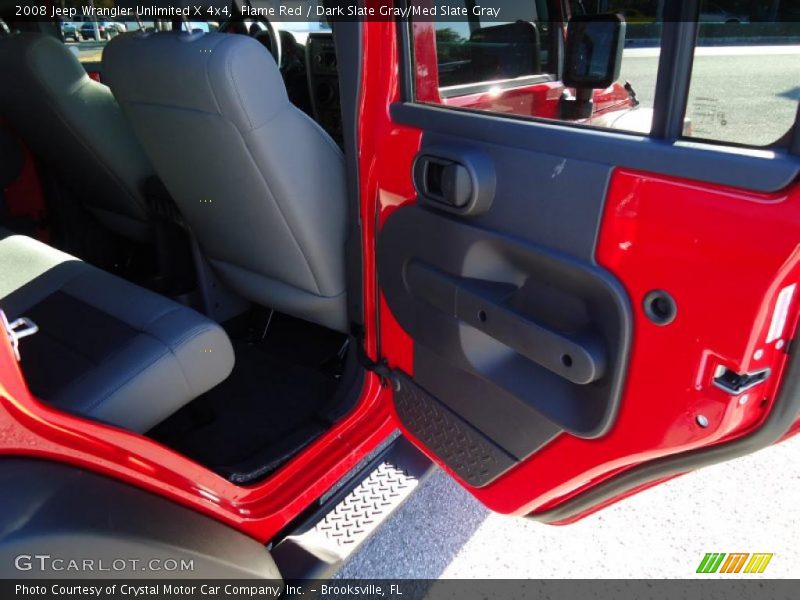 Flame Red / Dark Slate Gray/Med Slate Gray 2008 Jeep Wrangler Unlimited X 4x4
