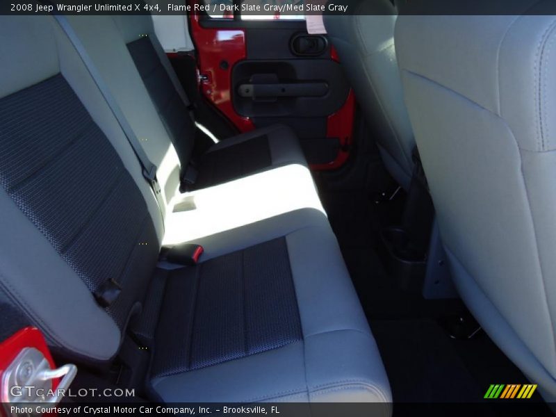 Flame Red / Dark Slate Gray/Med Slate Gray 2008 Jeep Wrangler Unlimited X 4x4