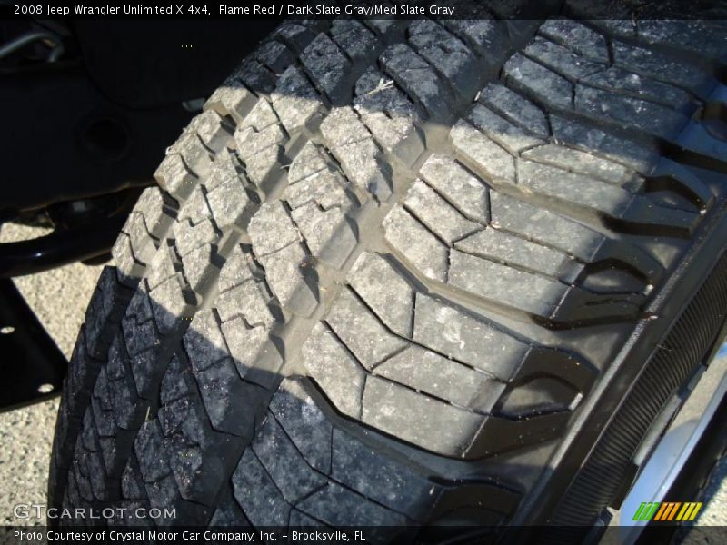 Flame Red / Dark Slate Gray/Med Slate Gray 2008 Jeep Wrangler Unlimited X 4x4