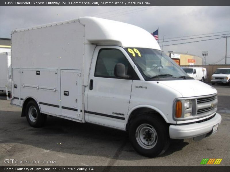 Summit White / Medium Gray 1999 Chevrolet Express Cutaway 3500 Commercial Van