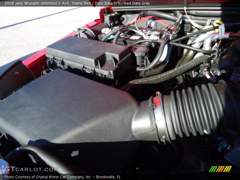 Flame Red / Dark Slate Gray/Med Slate Gray 2008 Jeep Wrangler Unlimited X 4x4