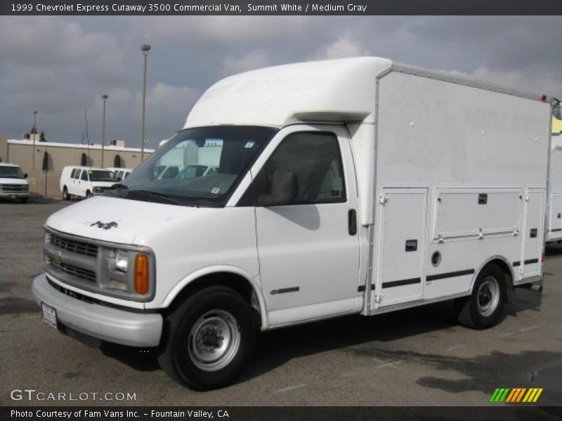 Summit White / Medium Gray 1999 Chevrolet Express Cutaway 3500 Commercial Van