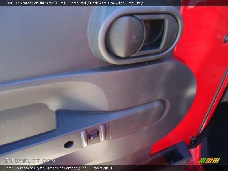 Flame Red / Dark Slate Gray/Med Slate Gray 2008 Jeep Wrangler Unlimited X 4x4