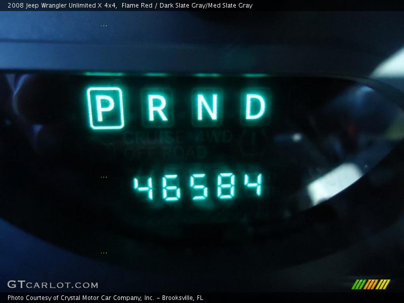 Flame Red / Dark Slate Gray/Med Slate Gray 2008 Jeep Wrangler Unlimited X 4x4